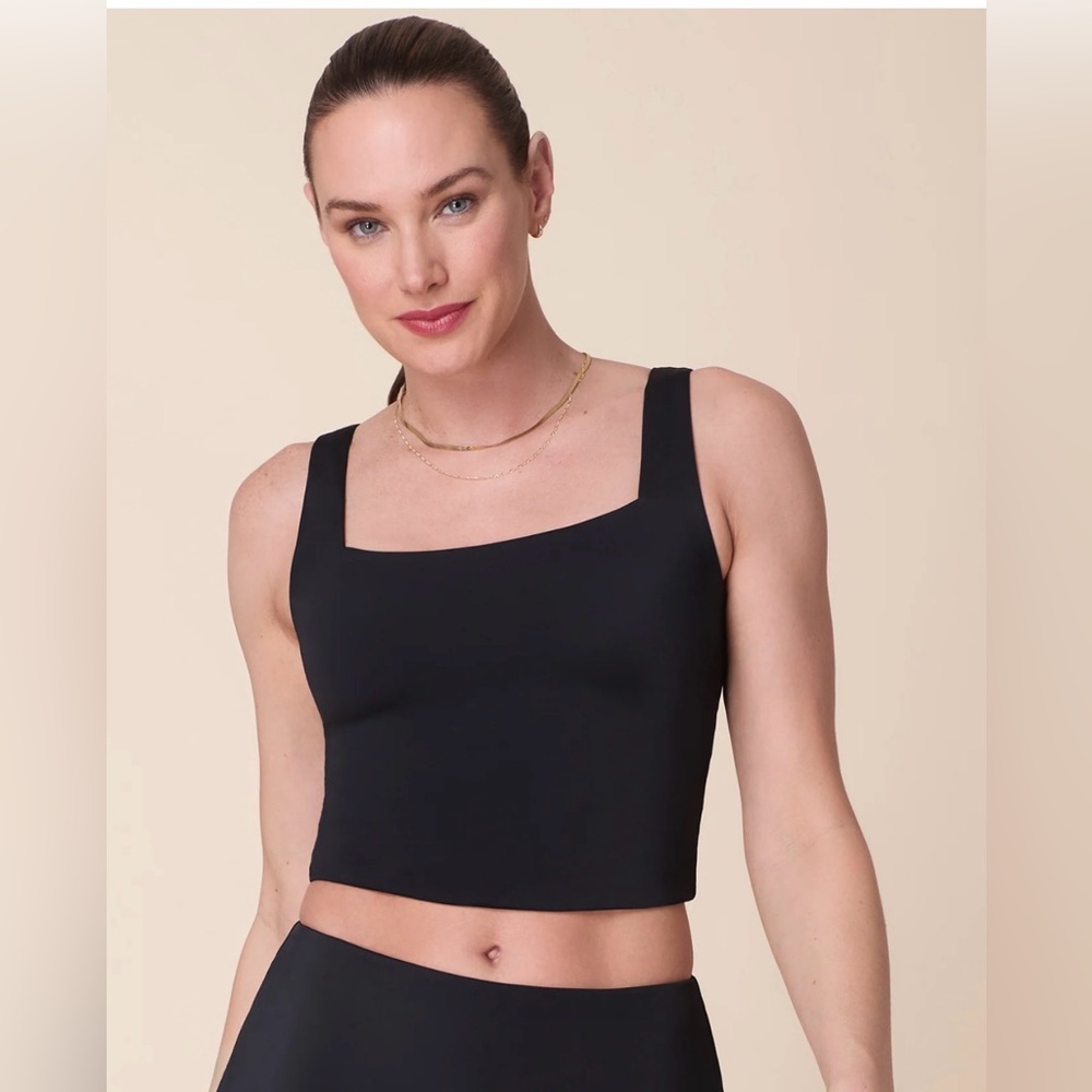 NWT ANDIE SWIM The Siren Tank Swim Top Black Sz SMALL $62